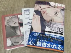 恋するリップ・ティント 3巻 アニメイト特典 ビジュアルボード　応募ハガキ付き