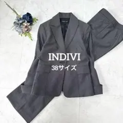 美品⭐︎INDIVI インディヴィ　ビジネス　パンツスーツ　セットアップ　38 M