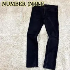 NUMBER（N）INE 06AW NOIR期ブラックスキニーデニム 2×28のサムネイル