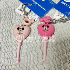 ディズニーランド 手持ちバルーンホルダー キーホルダー ミッキー ミニー