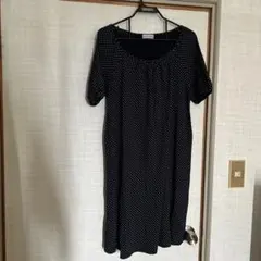 nimes et nims☆ドットワンピ♪黒　　　Yのサムネイル