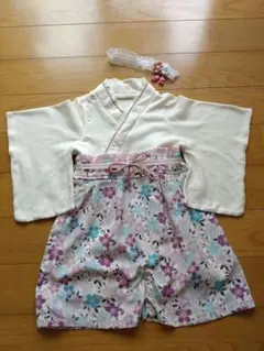 【訳あり】スイートマミー袴★お揃いヘアバンド付き