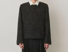 JUHA FANCY TWEED NO-COLLAR JACKET 25AW 4
