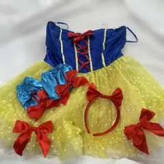 白雪姫　コスプレ　スノーホワイト風コスチューム Good Luck キッズ