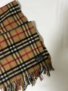 BURBERRY 100%カシミヤ チェックマフラー