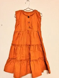 韓国子供服　ティアードワンピース