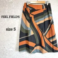 FEEL FIELD'S スカート size0 多色 モダン 幾何学抽象アート柄のサムネイル