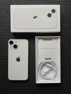 iphone 13 mini バッテリー100 SIMフリー　スターライト美品