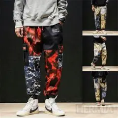 カーゴパンツ メンズ テーパードパンツ ジョガーパンツ 迷彩