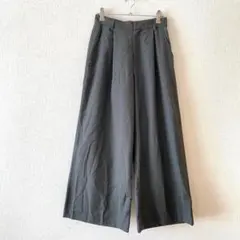 ☆【ケービーエフ】ワイドパンツ フロントタック ウエスト後ろゴム 裏地有 ONE