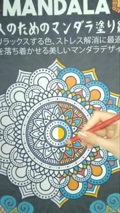 おとなのためのマンダラ塗り絵