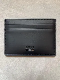 未使用品 】ヒューゴボス HUGO BOSS カードケース レザー ブラック