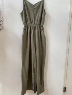 Honeysオリーブ スリーブレス ロングオールインワン S