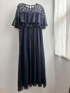 美品！大きいサイズ3XL(17号) Reticaネイビーフォーマルドレス