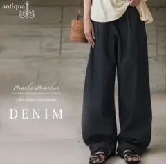 antiqua インド綿デニムパンツ(Regular（S~L相当）)のサムネイル