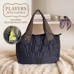 PLAYERS 自由が丘 トートバッグ キルティング ネイビー ウサギチャームのサムネイル