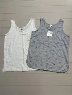 【新品】 綿100% タンクトップ 2枚セット