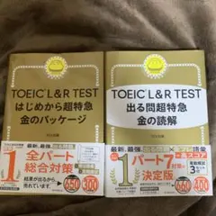 【新品未使用品】TOEIC L&R TEST出る問超特急金の読解　金のパッケージ
