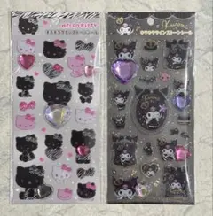 【正規品】サンリオ キティ クロミ キラキララインストーンシール 2セット