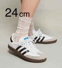 新品未使用タグ付き アディダスadidasサンバOG 24cm