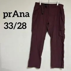 prAna リラックスフィット パンツ バーガンディ メンズ 秋 冬