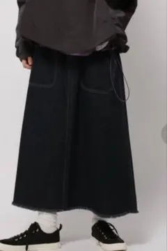 ニコアンド　アウトパッチZIPスカート