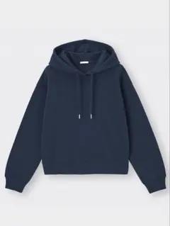 GU ジーユー ネイビー プルオーバーパーカー フード付き