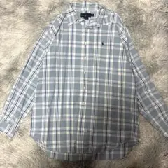 90'sラルフローレン　マドラスチェックシャツ BLAIRE サイズL
