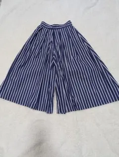 ガウチョパンツ ストライプ コットン ルグラジック