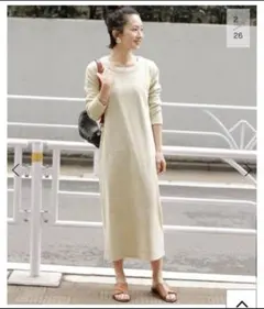 【JOURNAL STANDARD relume】 バッグボタンリブワンピース