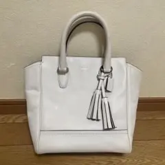 COACH レザー ハンドバッグ ホワイト