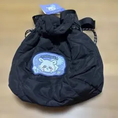 しまむら ちいかわ 巾着 ショルダー バッグ モモンガ ブラック　新品