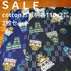 ◇セール◇Cottonお城柄各2㍍２枚セット