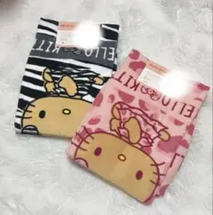 フェイスタオル アベイル キティ サンリオ ヒョウ柄 ゼブラ ギャル ‪‪❤︎‬