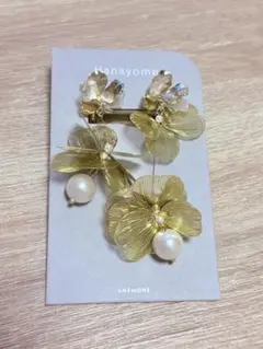 ANEMONE Hanayome フラワー パール イヤリングのサムネイル