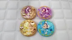 おジャ魔女どれみ　刺繍缶バッジ　4点セット