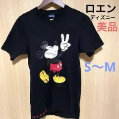 希少❗️ロエン　ディズニー　希少　プリントTシャツ　キャラクター　ミッキー