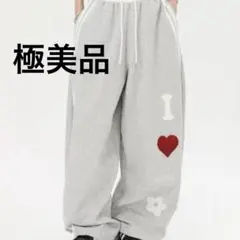 AsRiRe アスリレイ スウェットパンツ　ワイドパンツ　Y2Kグレー 現行品
