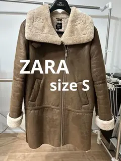 ZARA trf ムートンコート ブラウン
