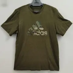adidas カモフラロゴ Tシャツ オリーブ　Mサイズのサムネイル