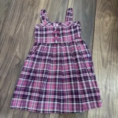 any FAMジャンバースカート チェック柄 110