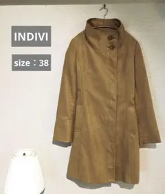 【INDIVI】スタンドカラーコート