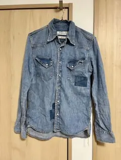 【REMI RELIEF】レミレリーフ　デニムシャツ　Sサイズ