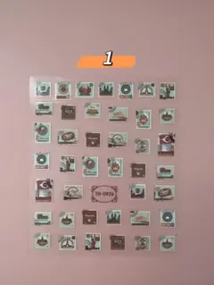 可愛いステッカー★型抜きタイプシール★手帳 素材★小型シート★3Dネイルシール