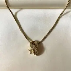 Christian Dior ディオール ネックレス リボンモチーフ ビンテージ