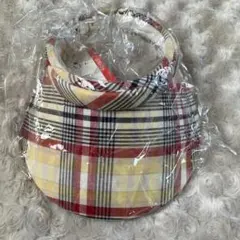 ELLE チェック柄 サンバイザー サイズ38新品