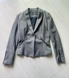【値下】★カッコいい★ZARA グレー テーラードジャケット