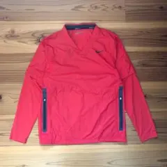 【NIKE GOLF】2WAYプルオーバージャケット（赤、Mサイズ）✨着回し抜群