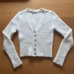 ZARA ビジューボタン ニットカーディガン