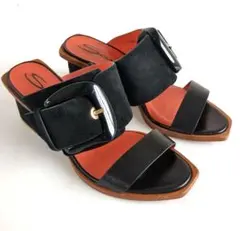 Santoni サントーニ*スエード バックル サンダルのサムネイル